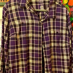 Cute purple sparkly flannel